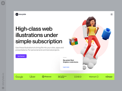 Humanity 3D Illustrations 🚀 3d colorful contrast design humanity illustration storytale typography ui ux web