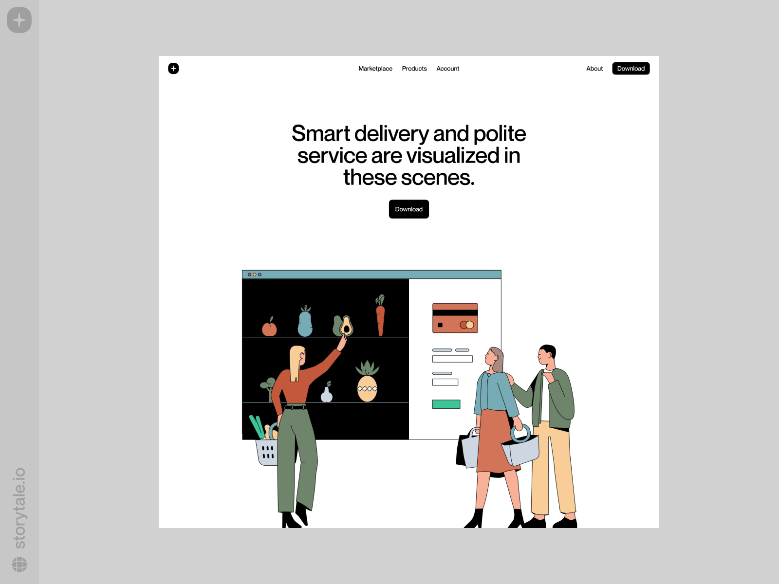 E-Commerce illustrations 🛒 colorful design e-commerce illustration product sale storytale ui vector web