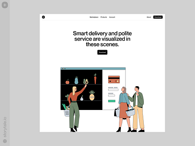 E-Commerce illustrations 🛒 colorful design e commerce illustration product sale storytale ui vector web