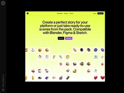 Superscene 3D Objects ❤️ 3d colorful design icons illustration objects product storytale superscene ui ux web