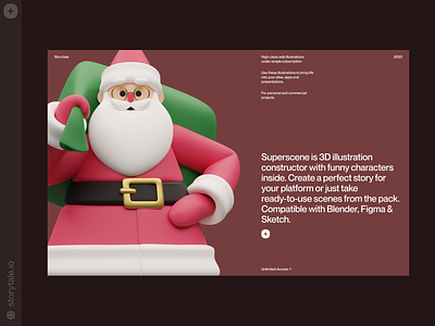 New Christmas Illustrations 🎅 3d christmas colorful design illustration new year presents product santa storytale superscene ui update web