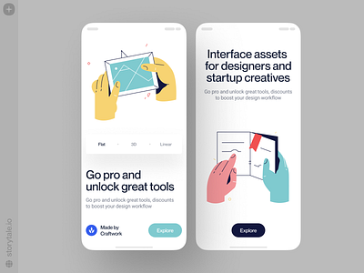 New Palms illustrations ✌️ app app design application colorful craftwork design hands illustration illustrations new palms product release storytale ui vector