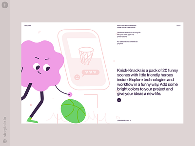 Knick-Knacks illustrations 😍 branding colorful design illustration knickknacks product storytale ui vector web