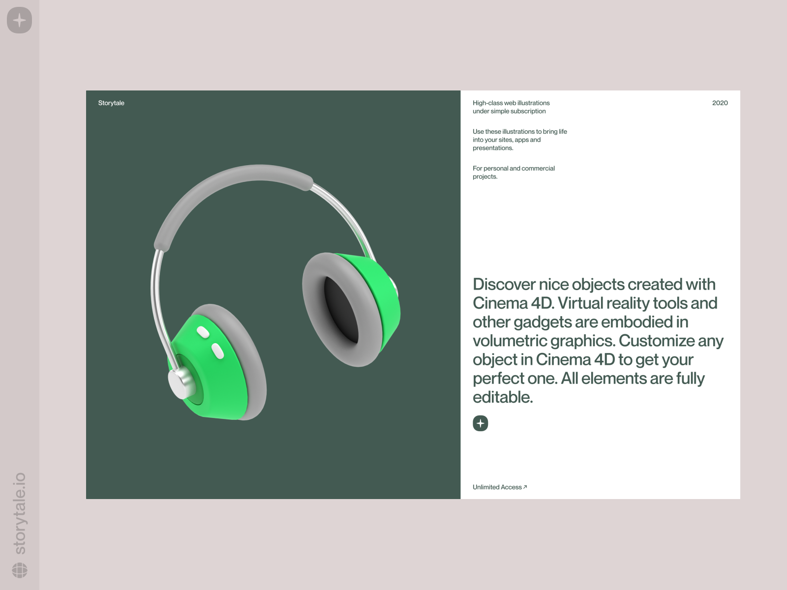 New Free 3D Objects ? 3d colorful design free freebie headphones illustration launch objects ph product storytale ui web