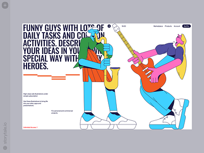 Canny Illustrations 💥 canny characters colorful contrast design illustration product storytale ui vector web
