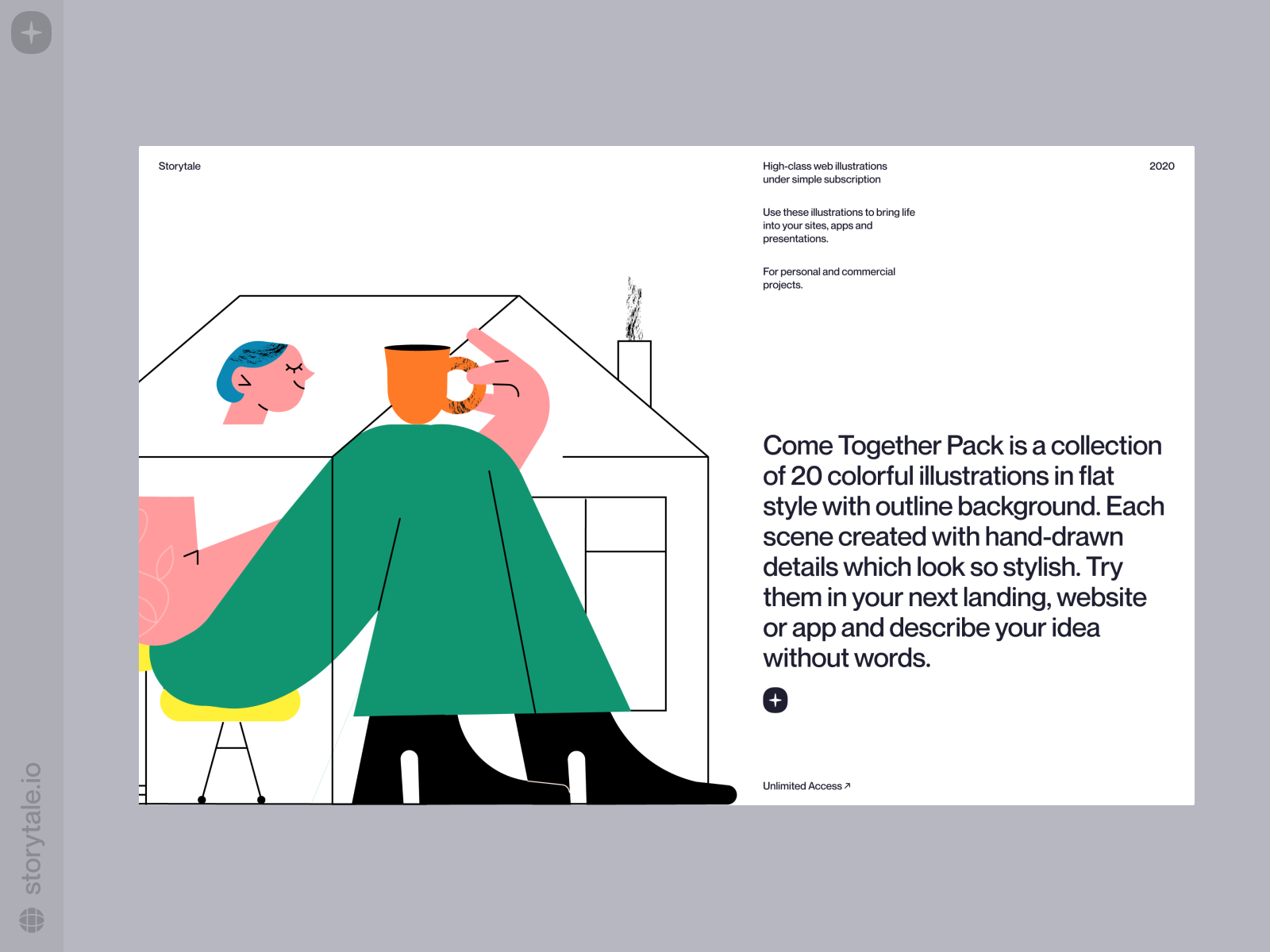 Come Together stories  characters colorful come together design home illustration product stayhome storytale ui vector web