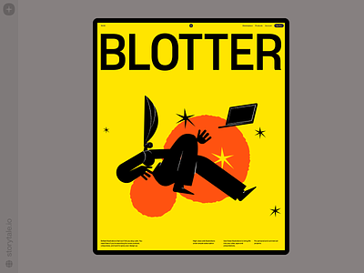 Blotter Illustrations 🔥 blotter characters colorful contrast design illustration product storytale ui vector web