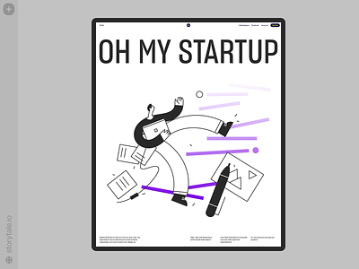 Oh My Startup Illustrations ⭐️ characters colorful contrast design illustration product startup storytale tasks ui vector web workflow