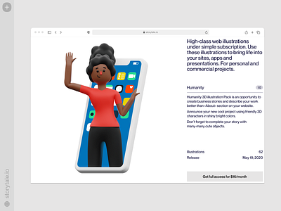Humanity Illustrations👋 3d branding characters colorful design hello humanity illustration people product storytale ui web welcome