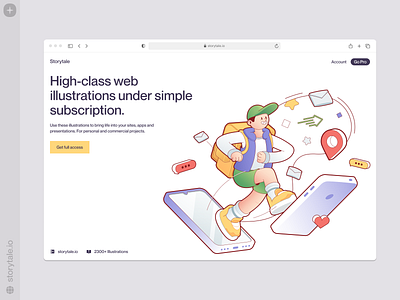 New Delivery Man illustrations 🚗 characters colorful delivery design food illustration location new phone product release services storytale ui vector web