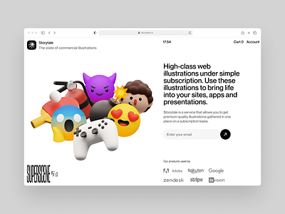 Superscene illustrations 💣 3d branding colorful design emoji illustration objects product storytale stuff things ui volumetric web