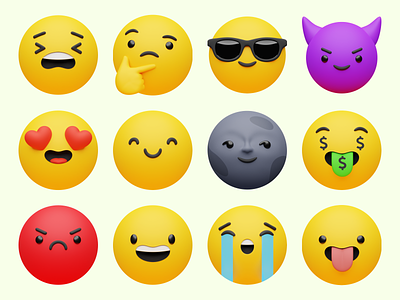 3D Emoji 😍 3d branding collection colorful design emoji icons illustration objects product storytale superscene ui ux volumetric