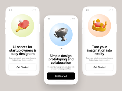 3D things ❤️ 3d app app design application colorful design features icons illustration illustrations iphone objects phone product screen smartphone storytale superscene things ui