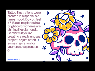 Tattoo illustrations 🌺 branding colorful design icons illustration oldschool outline product stickers storytale tattoo typography ui vector