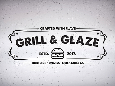 Grill&Glaze Burger Bar Logo Design burger burgers design food logo logo design logodesign logodesigner logodesigns logotype