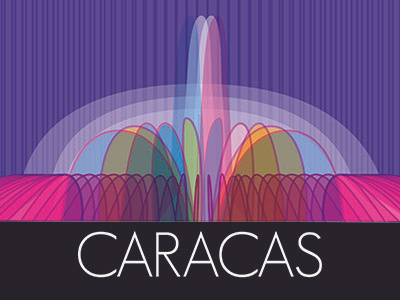 Caracas caracas cartel colours fountain graphic design ilustration lines poster poster design street venezuela
