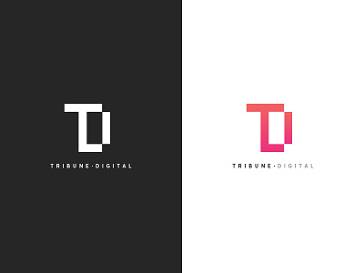 Tribune Digital branding digital icon logo mark monogram