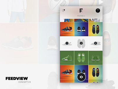 Feedview Concept v3 app concept gallery ios minimal popular social ui utility