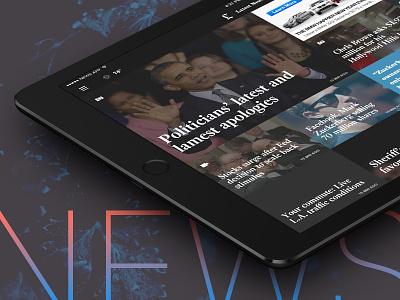 iPad News App app concept ipad latimes mobile news redesign