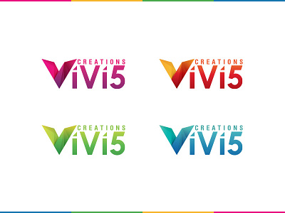 logo for vivi5 creations