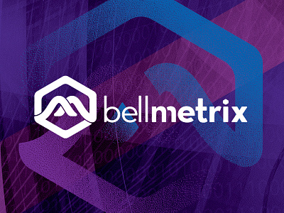 Bell Metrix Identity bell brand curve identity logo m mark metric metrics metrix seal stamp