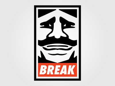 The Iron Sheik: Break iron obey paint parody sheik stencil wrestle wrestler wrestling wwe wwf