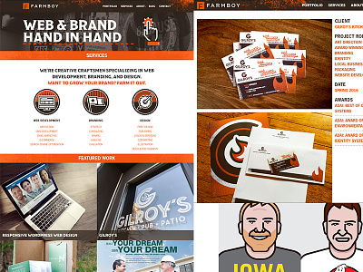New Farmboy Website brand branding design identity web web design wordpress