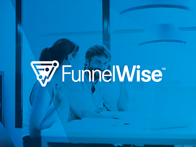 FunnelWise branding funnel icon saas service software tech technology wise