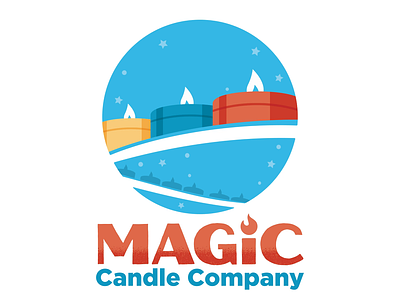 Magic Candle Co. Animated Logo animated candle disney disney world fireworks flame logo magic magical monorail motion animation motion art stars theme park walt disney wdw