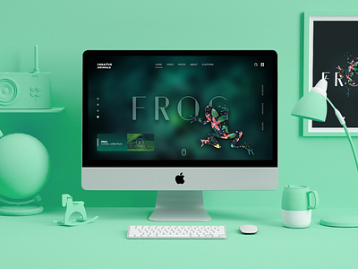 Creative Frog animal animation app app design application colorful creative frog graphic graphic design trend typography ui user inteface ux web web design web designer website website design