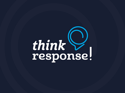 Think/Response Logo best best of dribbble brand branding chat consulting design dribbble best shot icon identity inspiration logo logotype mark minimal monogram social symbol think vector