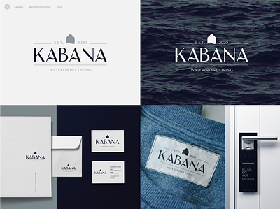 KABANA - Brand Identity Design appartments best best of dribbble brand branding corporate identity design designer dribbble best shot house identity lettering logo luxury minimal rental symbol water wave wordmark