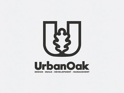 UrbanOak logo best best of dribbble brand branding design designer dribbble best shot icon identity leaf lgo lgoo logo logotype loog lgoo lgo loogtype minimal oak symbol u logo urban