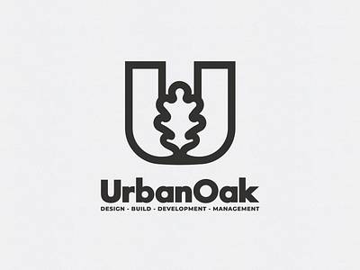 UrbanOak logo best best of dribbble brand branding design designer dribbble best shot icon identity leaf lgo lgoo logo logotype loog lgoo lgo loogtype minimal oak symbol u logo urban