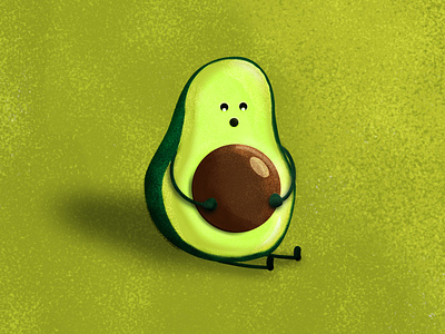 cute avocado apparel avocado avocado toast avocados belly breakfast character cut design enjoying fat food fruit funny green illustration mascot sitting tshirt design youthful