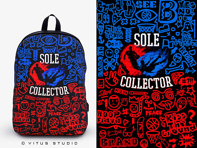 sole collector backpack apparel basketball basketball art basketball player brand collector design grafitti highschool hoops illustration inspiration pattern pattern design poster sole sport teens textile pattern tshirt