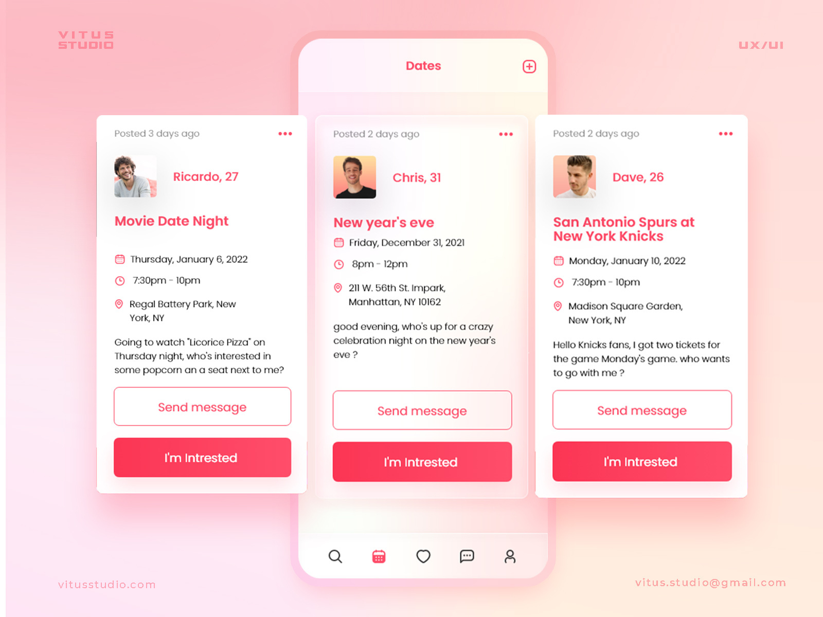 Dating App By Vitus Studio On Dribbble