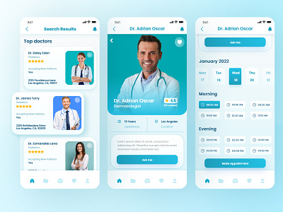 Medical mobile app Design