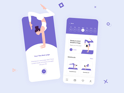 Yoga Studio App app design illustration studio ui ux web yoga yogaapp yogastudio