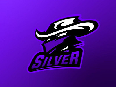 Team Sliver cowboy logo mascot team logo west wildwest