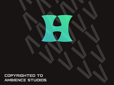 H logomark for sale h lettering logo type typography