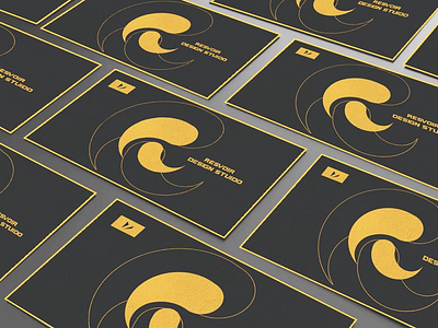 R logo business cards