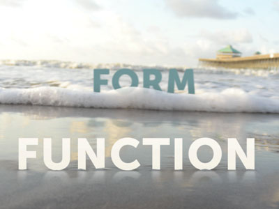 Form Follows Function, 3 of 3 form follows function nature typography