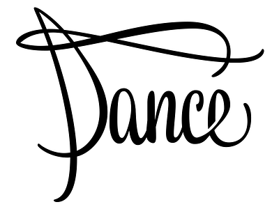 Dance dance logo type