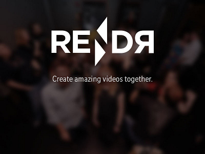 RENDR app logo tagline video