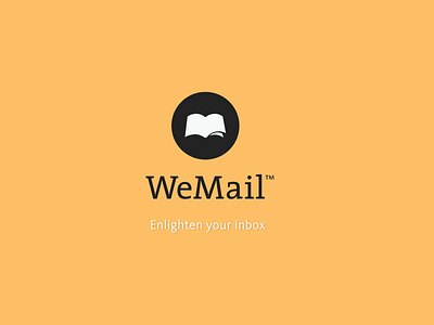 WeMail™ - Enlighten your inbox brand email logo wepiphany