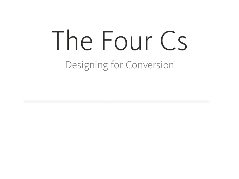 The Four Cs - Designing for Conversion animation email gif graph marketing wemail wepiphay