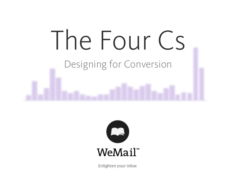The Four Cs - Designing for Conversion animation email gif graph marketing wemail wepiphay