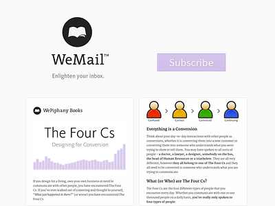 WeMail™ - The Four Cs email wemail wepiphany