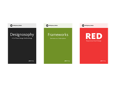 WePiphany Books Covers, 6 of 6 book covers designosophy frameworks red wepiphany